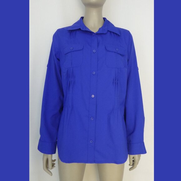 Columbia Omni-Shade Sun Protection Long Sleeve, Button Up Top - Picture 2 of 13